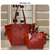 2021 New Frosted leather tote bag commuter shoulder bag shoulder large capacity shopping bag bucket bag womens bag