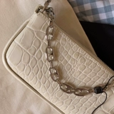 Musestu Niche Mini Underarian Bag Rachel Mini Retro Crocodile Patter