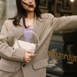 Musestu Niche Mini Underarian Bag Rachel Mini Retro Crocodile Patter