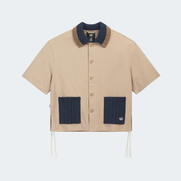 Adidas Trefoil Clot Edison Chen Collaboration Sports Casual Lapel Short-Sleeve Shirt T-Shirt Ke7065 Adidas Trefoil Clot Edison Chen Collaboration Sports Casual Lapel Short-Sleeve Shirt T-Shirt Ke7065