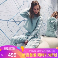 Áo len Adidas clover chính hãng áo len ngắn nữ DH3131DX2159DX2161DZ7254DX2158 - Thể thao lông cừu / jumper áo khoác hoodie nữ form rộng