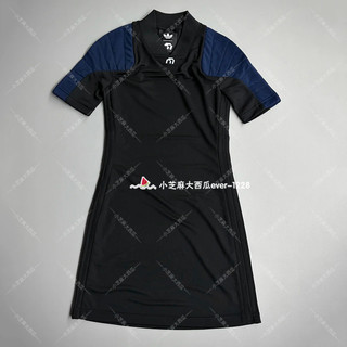 adidas三叶草MIAOU联名女子常规版简约休闲梭织运动连衣裙KD1484