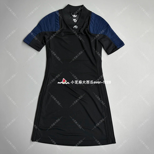 adidas三叶草MIAOU联名女子常规版简约休闲梭织运动连衣裙KD1484