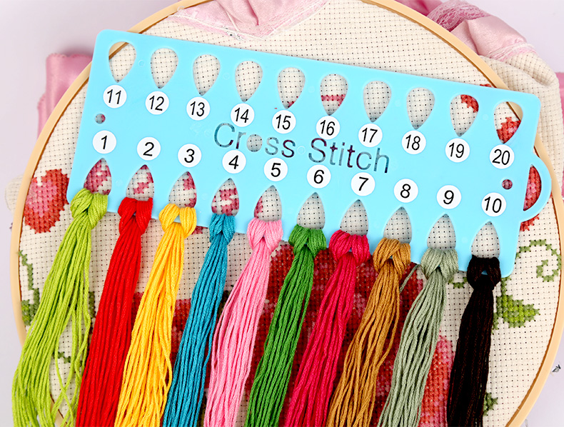 Embroidery Board Plastic Winding Board Receiving Cross Stitch Receiving Board Storage Thread Set Color Supplies Embroidery Accessories