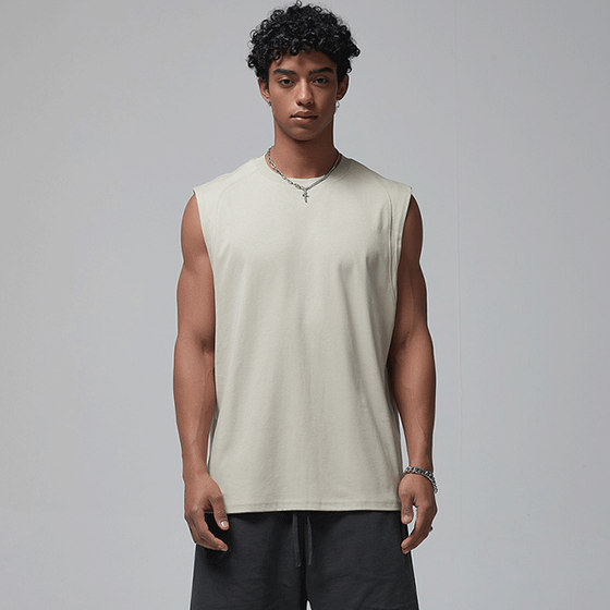 美式运动背心男女宽松无袖坎肩夏季速干跑步训练休闲健身衣服潮牌