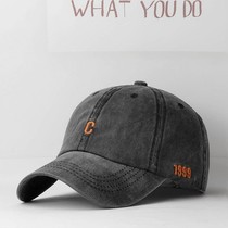 Spring and summer hats for men and women fashionable shade water wash baseball cap outdoor Korean tide casual sports ducktongue cap