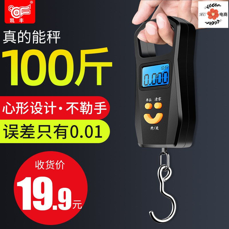 Portable Mini Hand Hanging Electronic Scale High Precision Portable Kitchen Creative Carry-on Weighing Hook WeighIng Home