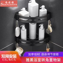 Hole-free shower room Bathroom shelf Shower room Toilet toilet Wall-mounted bathroom Triangle basket Shower room