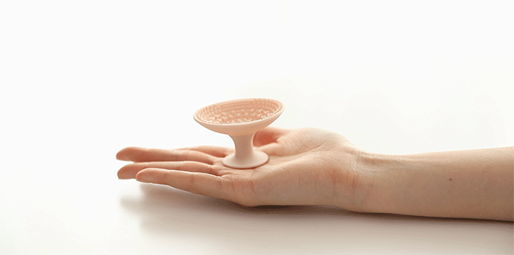 Scrubber Portable Silicone Scrub Dish Puff Makeup Brush Clean Beauty Tool Hút Cup Scrub Pad Artifact - Các công cụ làm đẹp khác cọ mac