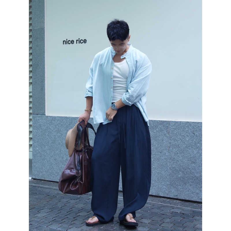 Lu Xingjia [Tencel Linen Suit] Relaxed and Lazy Men's Summer Casual High-End Jacket C392
