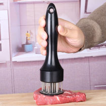  Stainless steel steak hammer loose meat needle Household tender meat device Hole breaking tendon device Beating meat hammer buckle meat insertion needle meat fork