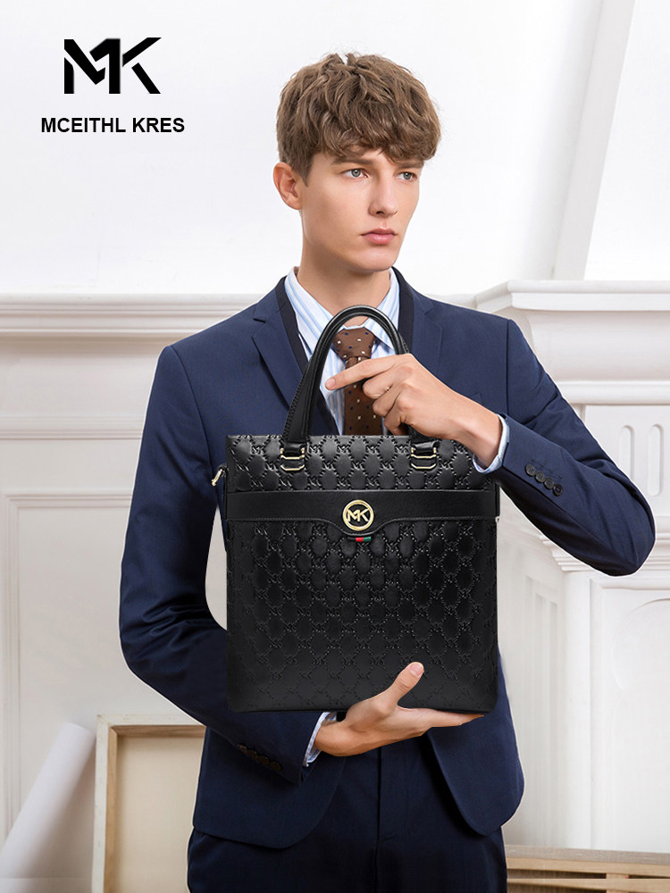 mk handbag men 2022 new leather men's bag travel large-capacity briefcase business shoulder Messenger bag men's fashion