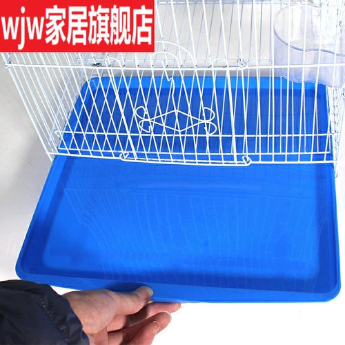 Клетчатая клетка для птиц кроличьи клетки Клетки Пластиковый лоток с большим средним и средним размером всех -все навозное шасси для домашних животных клетки