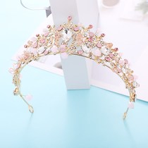 Birthday crown female net red goddess headdress New childrens crown princess hair band girls perform birthday hair ornaments