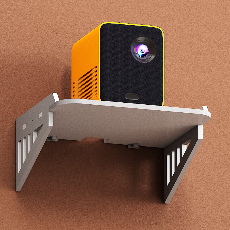 Projector bracket wall with shelf bedside without punch wall hanging projector tray fixed frame