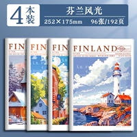B5/96 картин [Финляндия пейзажи] 4 пакета