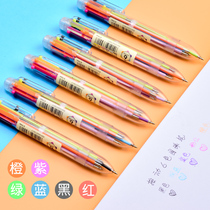 Morning light ballpoint pen press type Chinese oil pen water sense smooth black blue red refill multi-color oil pen 0 7mm Office ball pen cute creative Korean students use neutral pen wholesale