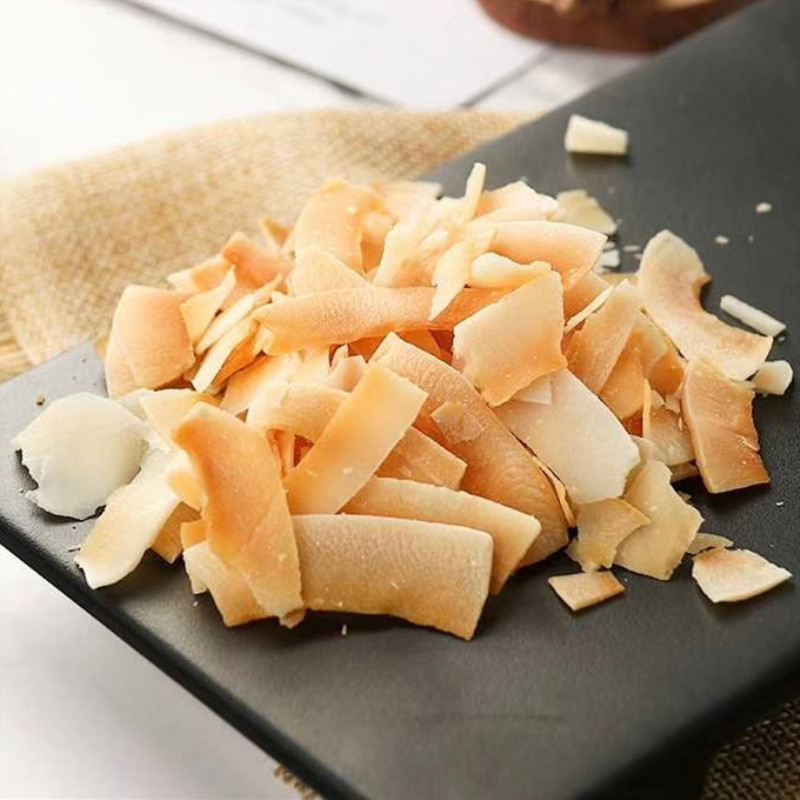 Crispy coconut flakes 500g Hainan specialty coconut dry flakes baking raw fruit dry snack coconut flakes