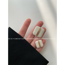 YOMOSTUDIO small fragrance elegant wind metal square button tweed coat coat coat sweater womens buttons