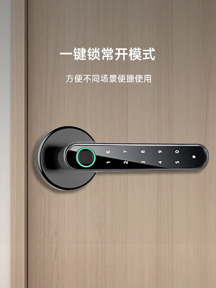 Fingerprint Lock Smart Door Lock Indoor Wooden Door Bedroom Room Office Password Lock Home Fingerprint Apartment Homestay Lock