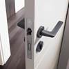 Fivepears Mechanical Door Lock Indoor Bedroom Nordic Black Split Modern Minimalist Silent Wooden Door Handle