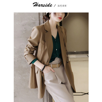 HARSIDE blazer women Spring and Autumn design sense niche age reduction suit thin model 2021 New Womens