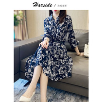 Broken Flowers Style Light Extravagant name Yuanyuan Dress Temperament 2022 Spring New High-end Real Silk Mulberry Silk Skirt Children