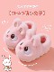 Children's Cotton Slippers for Girls, Winter Cute Rabbit Design, Warm and Fleece-Lined, Parent-Child Matching, Boys' Non-Slip Baby Cotton Shoes, Furry Shoes