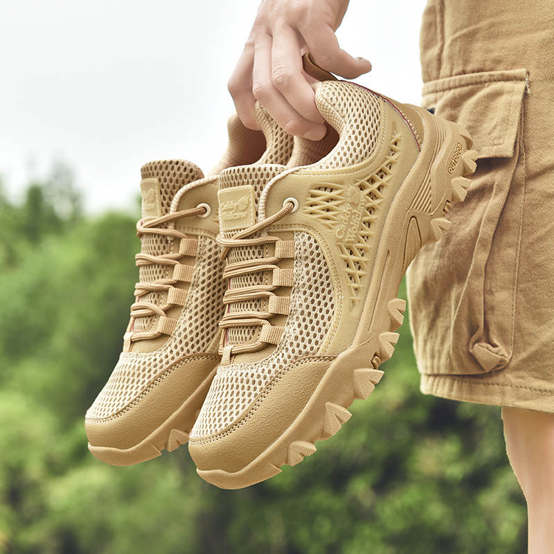 Men's Mesh Breathable Mesh Shoes Combat Boots Outdoor Hiking and Trekking Shoes Summer 2026 New Men's Shoes Non-Slip Men's Mesh Breathable Mesh Shoes Combat Boots Outdoor Hiking and Trekking Shoes Summer 2026 New Men's Shoes Non-Slip