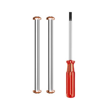 Notched strap mounting connecting rod slotted screw lug