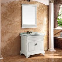 MICAWA M-4889S Antique Solid Wood Bathroom Cabinet