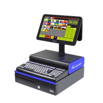US business cash register all-in-one supermarket convenience store retail cash register system management all-in-one stationery maternal and infant pharmacy dual-screen touch cash register fruit fresh weighing computer cash register