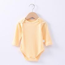 Ha clothes climbing long sleeve baby shirt thin newborn clothes baby triangle clothes