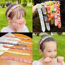 Childrens Velcro hair band wash face hair band sticky Lianghai stickers magic stickers Net red hair artifact headband headdress women