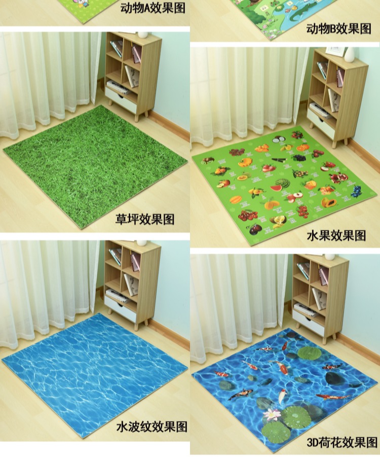 Khâu phim hoạt hình chữ leo trèo bé câu đố bò dày 60 thảm xốp nhà trẻ sơ sinh giáo dục sớm - Thảm sàn thảm chống trơn nhà tắm