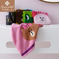 Jie Li Yalan linefriends rửa khăn Bốn thiết bị gia dụng thoải mái nhẹ nhàng thấm bông khăn nhỏ - Khăn tắm / áo choàng tắm áo choàng tắm biển