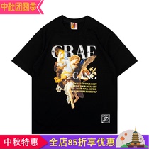 GRAF original brand Goddess God bless Soul Body strength loose T-shirt short sleeve