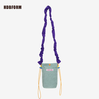 2025 winter new corduroy crossbody mobile phone bag, contrasting color, versatile pleated shoulder strap, crossbody bag, small shoulder bag, women's bag