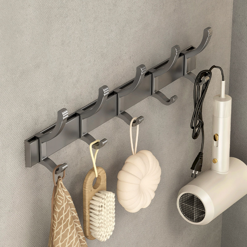Punch-free clothes hooks into the door hanging clothes hook Hyun Off bathroom hanging wall Dressing Room Door Rear Cloakhood Hook