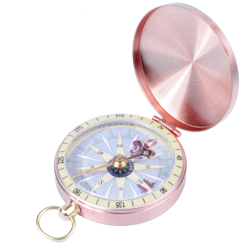 安定した強力な磁石！本物の懐中時計スタイルのコンパス、フリップトップ式、手持ち式、携帯可能、高精度、防水。
