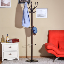  Hanger Floor-to-ceiling simple bedroom hanger Household solid wood coat rack Clothes rack Simple modern clothes rack