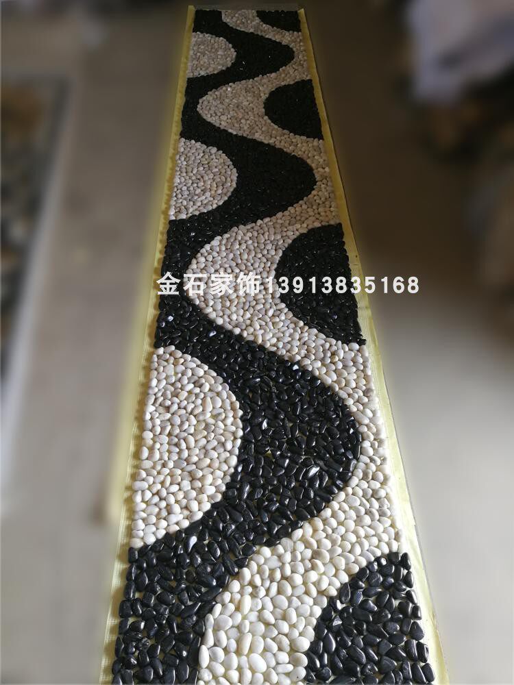 Customized Yuhua Stone Cobblestone Colorful Stone Mosaic Decoration Massage Fitness Road Park Stone Road