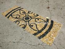 Custom-made cobblestone colorful stone mosaic mesh stone decoration mosaic park stone road courtyard stone road