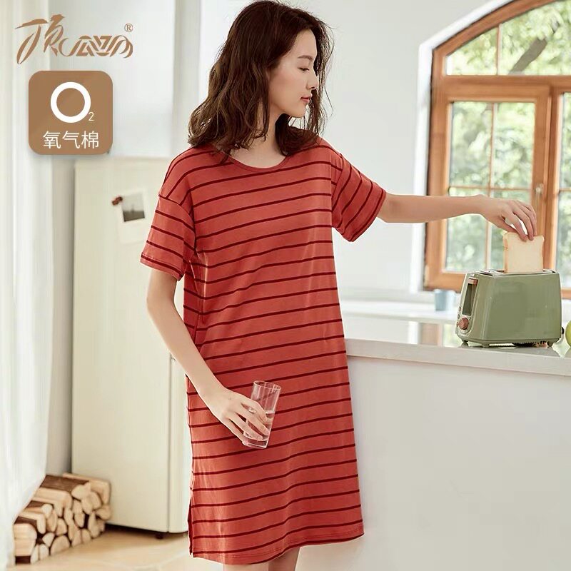 Top-peter pyjamas women Summer thin pure cotton Home Residence Women Can Go Out Cute Sweet Girls Casual Sleeping Dresses