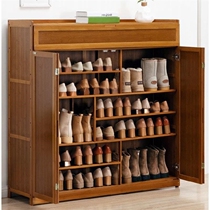 Shoe Cabinet Special price clear cabin Shoe Rack Sub simple multilayer solid wood containing shelf furniture dust-proof doorway Xuanguan storage home