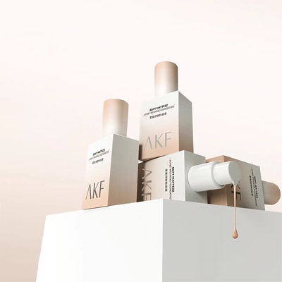 【新款】AKF粉底液官方旗舰店正品遮瑕干皮亲妈长时不脱妆bb霜