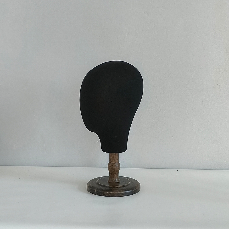 Black Desktop Hat Display Stand with Insertable Pins for Xiuhe Headgear, Phoenix Crown, and Hat Display Props