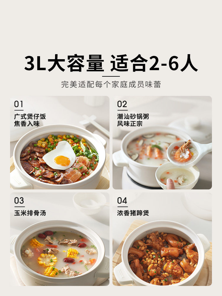 Joyoung Electric Stew Pot, Baby Porridge Pot, Infant Complementary Food Pot, Bb Soup Pot, Bird's Nest Electric Clay Pot, Multi-Functional Worry-Free Stew Pot