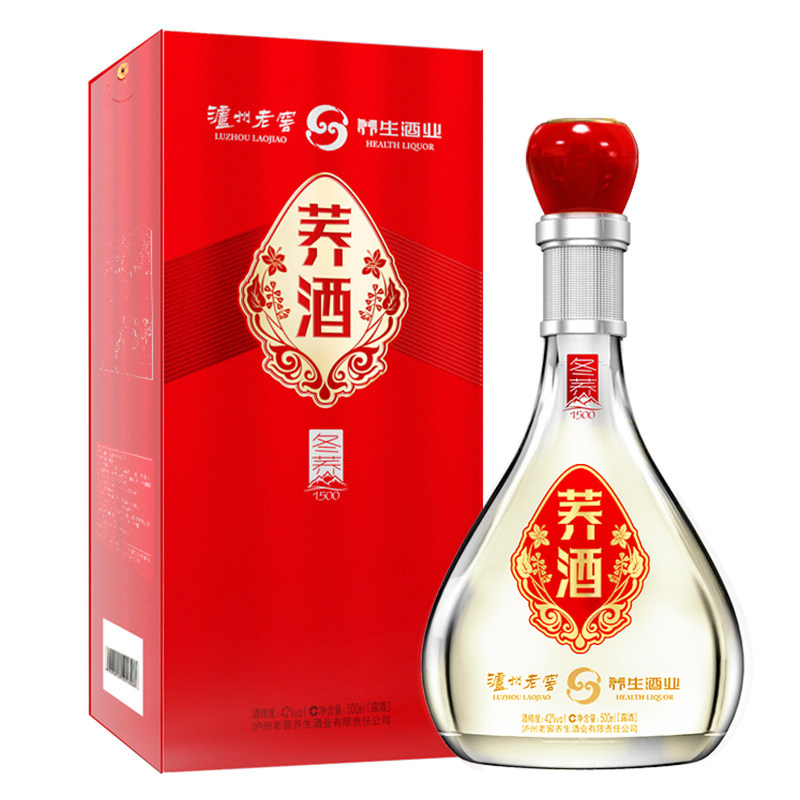 泸州老窖荞酒(冬荞1500)42度500ml苦荞酒白酒