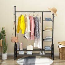 Drying rack Floor folding indoor household balcony drying rack Cold hanging rack Simple single rod bedroom drying rod